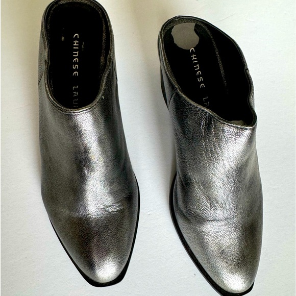 Chinese Laundry Shoes - Chinese Laundry Western Style Mule, 6,  Silver, 2” Heel, Never Worn